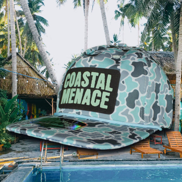 Blue Wave Camo Hat