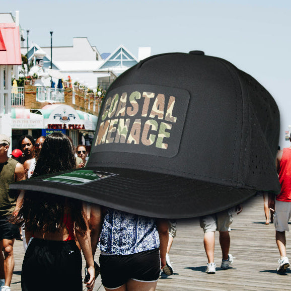 Duck Camo/Black Trucker Hat
