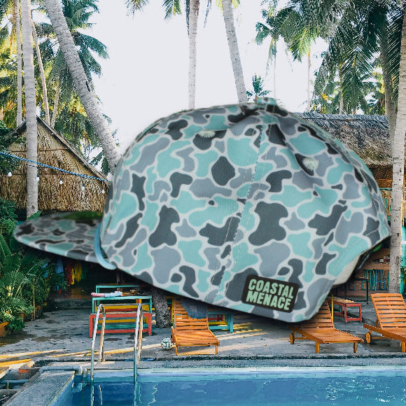Blue Wave Camo Hat