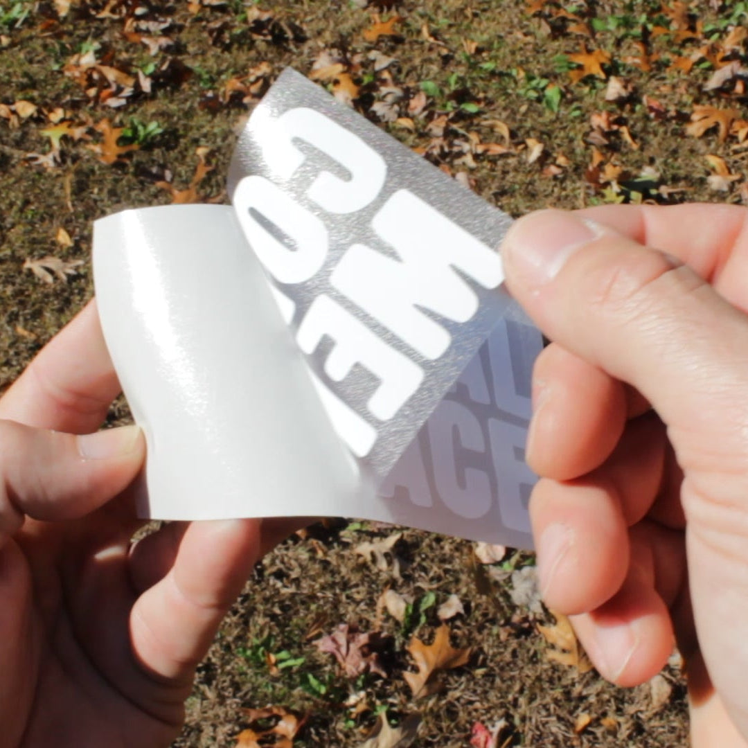 peeling a surf style transfer sticker