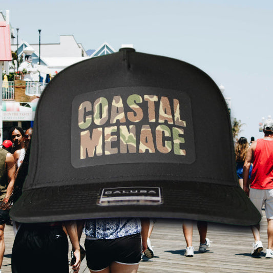Duck Camo/Black Trucker Hat